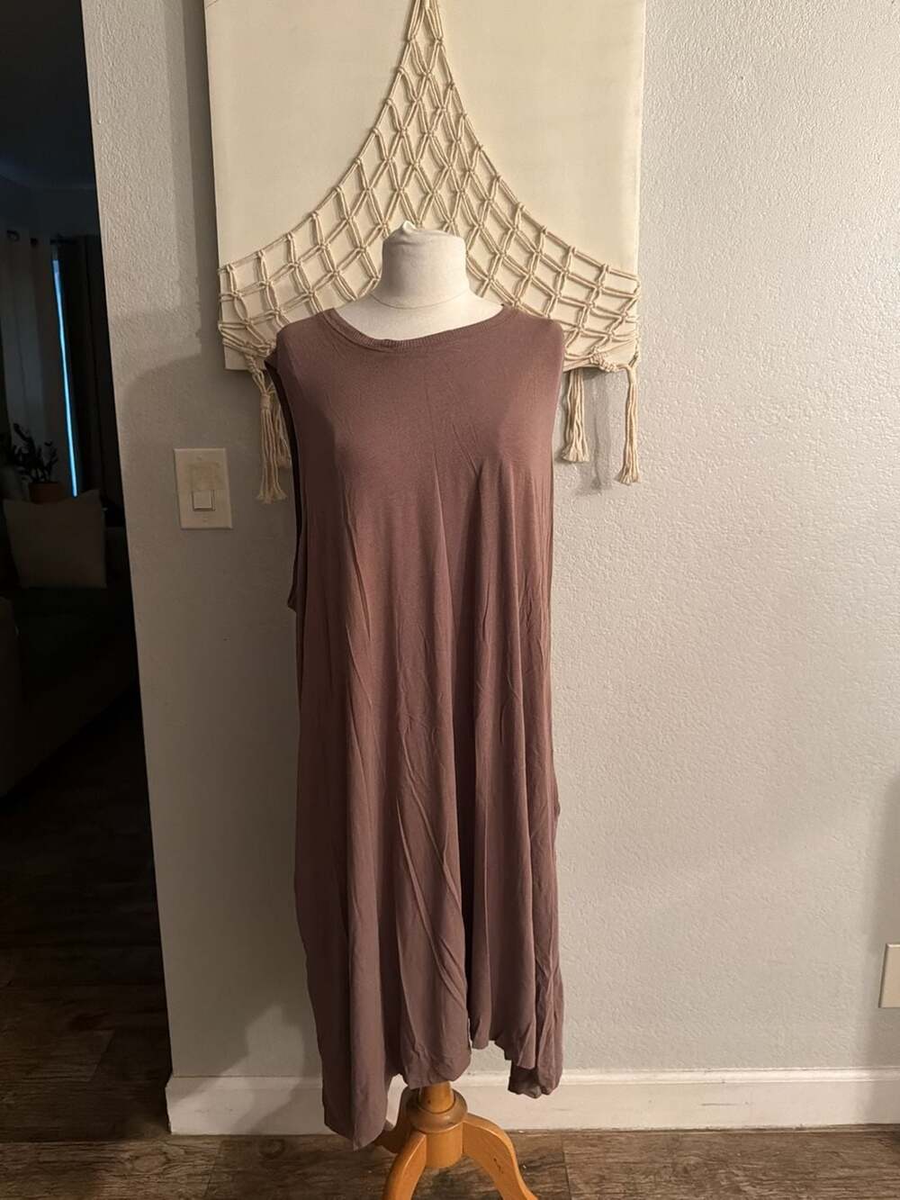 AnyBody Loungewear Sleeveless Pocket Tank Dress